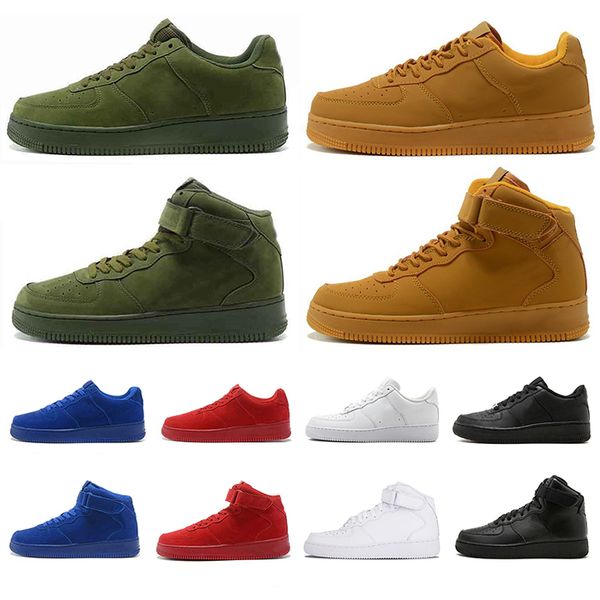 

Dunk New One 1 Army Green Wheat Brown Sneakers 1s Classic Mens Women Trainers Red Blue Black White Sports Casual Running Shoes Size 36-45