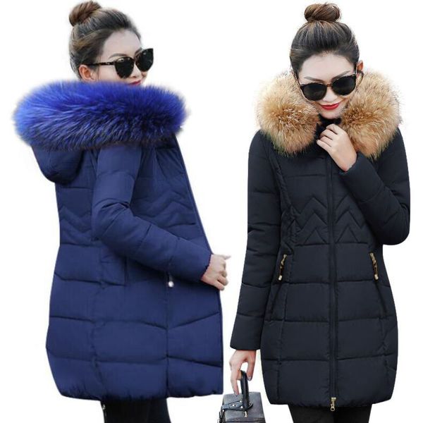 

chaqueta mujer women down jacket new 2018 winter jacket women thick snow wear winter coat lady clothing female jackets parkas, Black