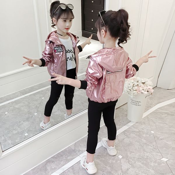 

toddler girl shining jacket size 6 zipper hoodie kid baseball baby bomber casual jacket little girl spring fashion princess 2019, Blue;gray