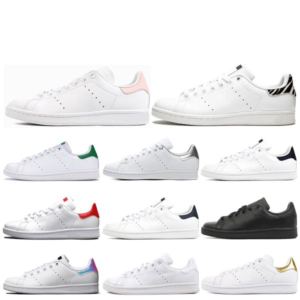 

2020 fashion mens casual shoes womens smith stan women triple white sliver rainbow red navy blue black gold chaussures designer sneakers