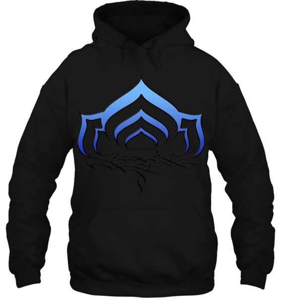 

making warframe lotus symbol hort funny streetwear men women hoodies sweatshirts, Black