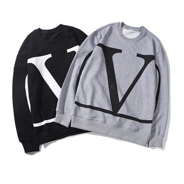 

мода осень и зима мужской новый свитер мода пуловер с капюшоном мужская дизайнерская толстовка уличный хип-хоп свободные женские толстовки с, Black