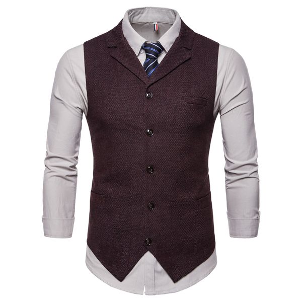 

xiu luo brand stripe plaid formal blazer vests casual single breasted v-neck fashion male england style casual vests size 4xl, Black;white