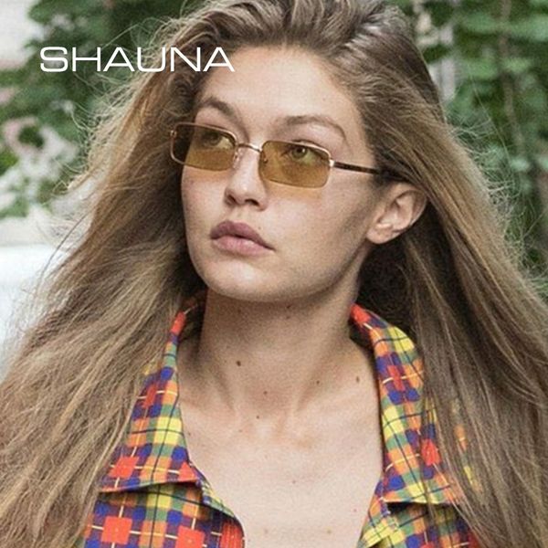 

shauna retro nail sunglasses women ins popular small rectangle sun glasses men, White;black