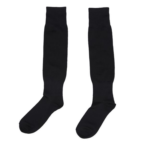 

men's sports baseball hockey soccer socks long high sock, Black