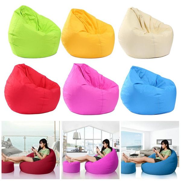 

60*75cm/90*110cm bean bag sofa cover no filler living room bedroom sofa bed lazy casual tatami beanbag chair couch cover pouf