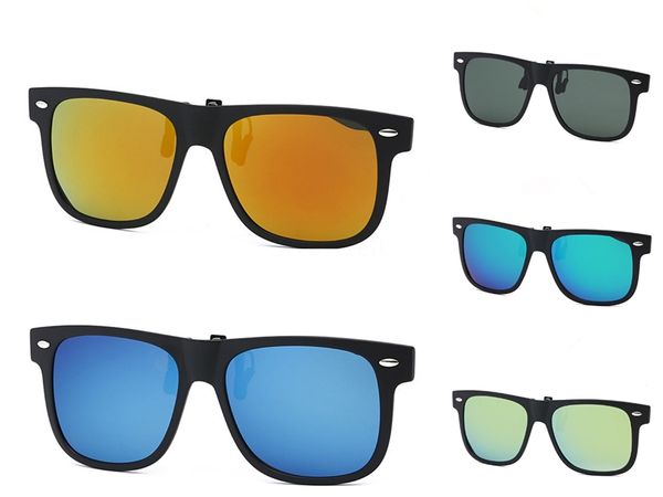 

c60 eyekepper 58x38 mm clip on tr90 sunglasee with spring draw bar polarized #68005, White;black