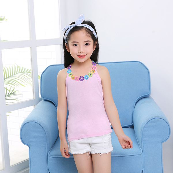 

summer girls bra toddler kids tank teenager undershirt fashion children camisole for dancer vest kids clothing 90-160, Camo