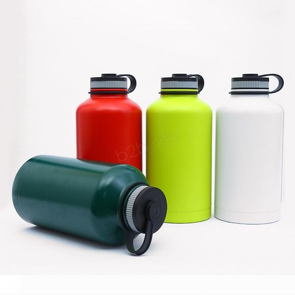 

64oz открытый спорт бутылку воды большой емкости с двойными стенками из нержавеющей стали тумблер вакуумная путешествия термос чашку колба ч