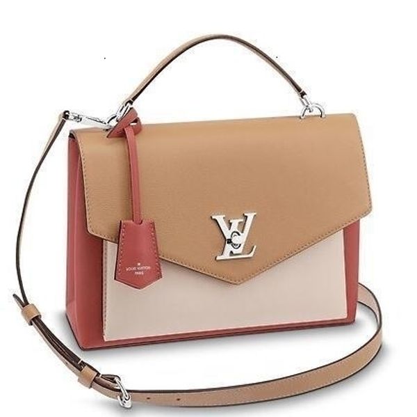 

m53506 mylockme fashion real caviar lambskin le boy chain flap bag handbags shoulder messenger bags totes