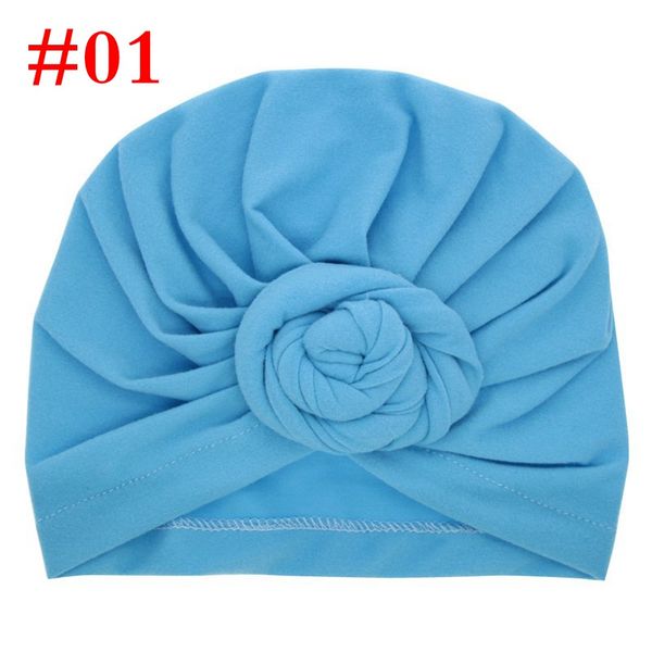 

12color cotton hat solid spring toddler children turban ball cute indian color colorful kids hairban baby donut infant baby knot dvin, White;black