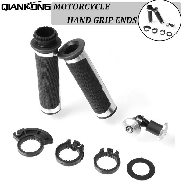 

for cbr600rr gsxr600 yamaha yzf r125 r15 r25 mt-07 mt09 mt25 tmax530 aprilia motorcycle handlebar grips handle bar ends 7/8"22mm