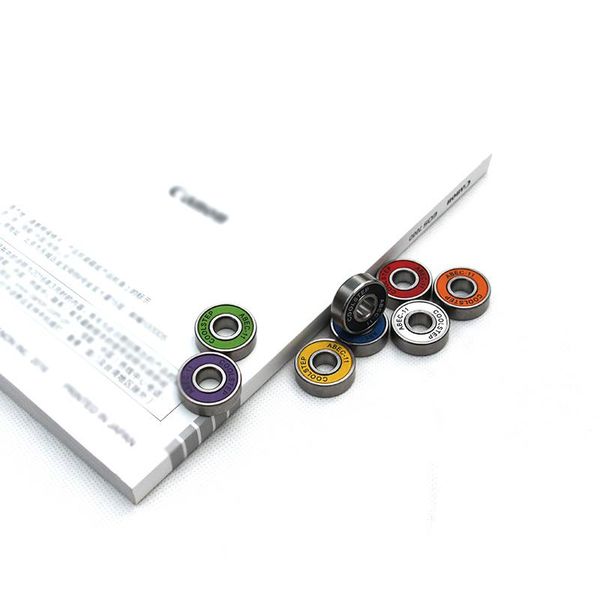 

8pcs скорость скейтборд подшипник 2rs скейтборд подшипник abec9 многоцветного таблас де конек подшипника 608 для катания zescx