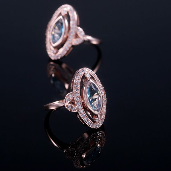 

2019 fashion statement ring for women sliver color wedding engagement fashion jewelry with full shiny cubiz zircon female ring, Silver