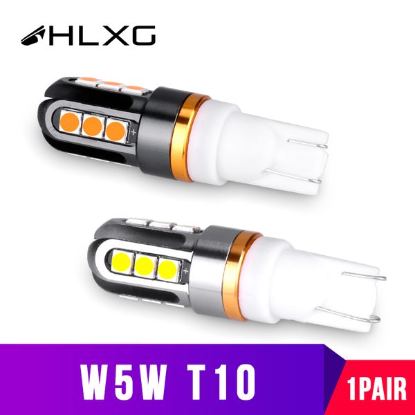 

3030 w5w t10 led 168 501 194 bulbs for cars reading clearance lights motorcycle turn signals lamp 12v 24v non-polar white yellow
