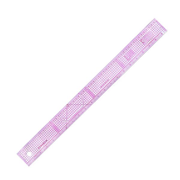 

sewing notions & tools 5pcs 55cm plastic transparent french curve ruler spline patchwork feet tailor yardstick cloth cutting rulers, Black