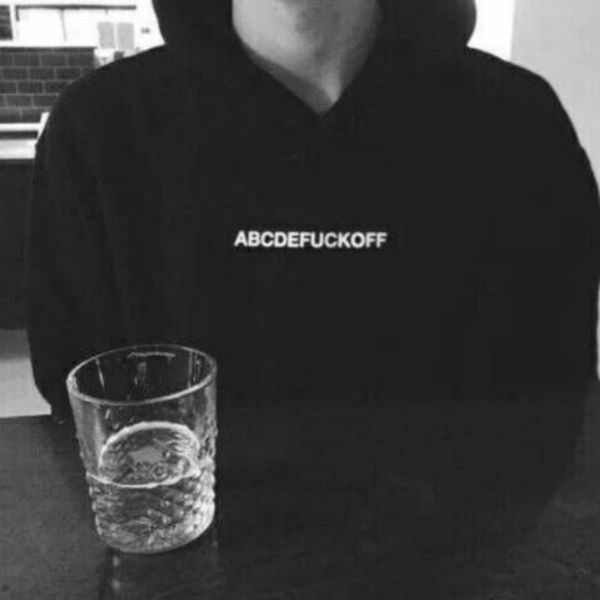 

abcdefuckoff толстовка толстовка женщины tumblr моды смешные письмо печати перемычка пуловер повседневный hip hop streetwear толстовка 3xl, Black