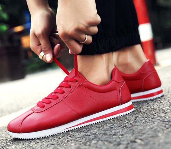 

2020 new brands casual shoes men and women cortez shoes leisure shells shoes leather fashion outdoor sneakers size 36-45, Black