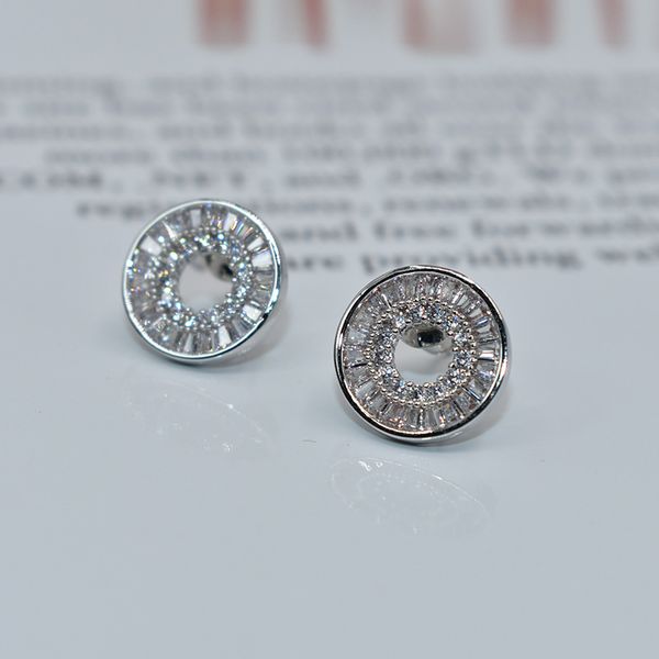 

circle earrings women's gold-plated zircon fashion exaggerated earring earrings earringsaretes boucle d'oreille, Golden;silver