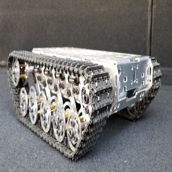 

metal tank robot chassis aluminium platform spring diy crawler with motors
