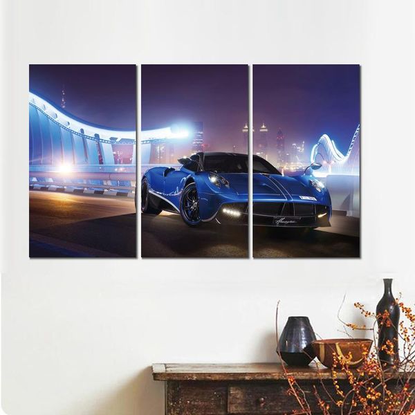 2019 Pagani Huayra Blue Night Canvas Print Arts Pictures For Dining Room Decor From Kyrre 18 1 Dhgate Com