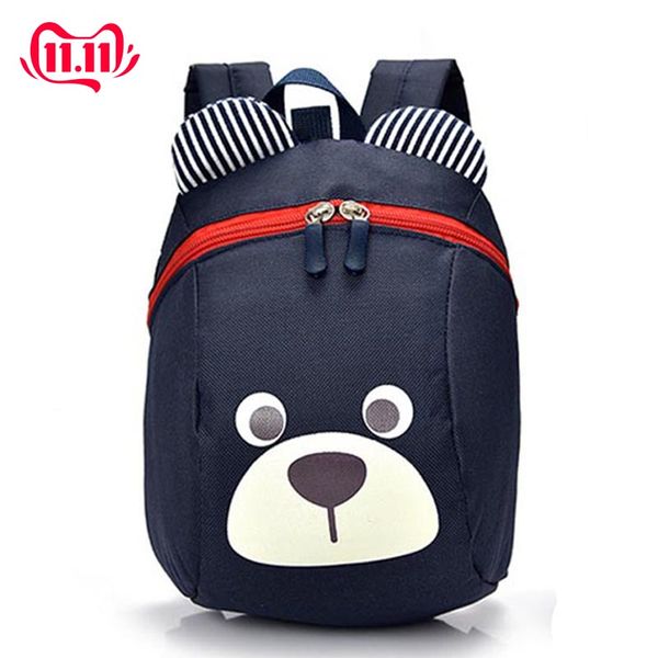 

1-5 year kindergarten baby boys girls backpack schoolbag baby cute bear anti-lost backpack bag