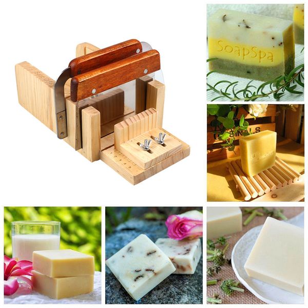 

3pcs professional adjustable handmade soap mold cutter slicer tools set