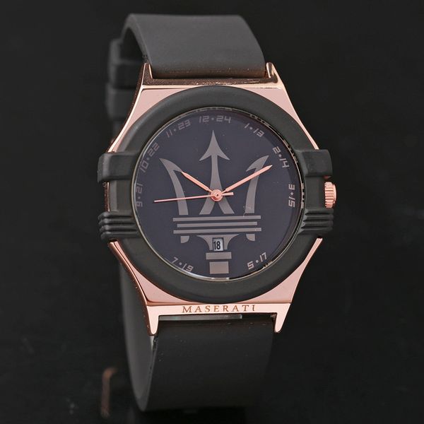 

2020Wholesale Mens моды часы Мазерати Спортивные часы каучуковый ремешок конструктора кв