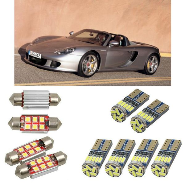 

interior led car lights for carrera gt 980 cabrio car accessories boot light license plate light 8pc