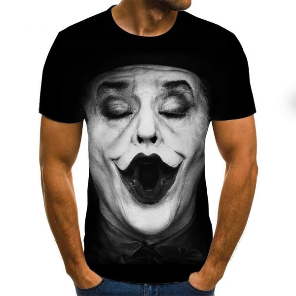 

Смешные Printed Мужчины Tshirt Casual с коротким рукавом O-образным вырезом моды 3D цифровой