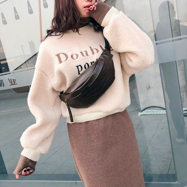 

simple zipper bag serpentine leather shoulder bag crossbody chest crossbody bags for women leather travel 204