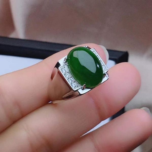 

natural and real jade ring stone rings solid 925 silver gemstone ring, Golden;silver