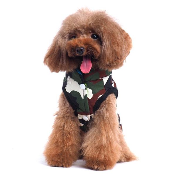 

2018 new warm wearable cotton vest pet dog double-sided can wear floral clothes chihuahua clothes pet coat autumn winter clothes