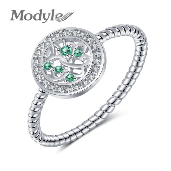 

modyle white gold color rhyme of tree finger rings for women cz stone jewelry, Slivery;golden