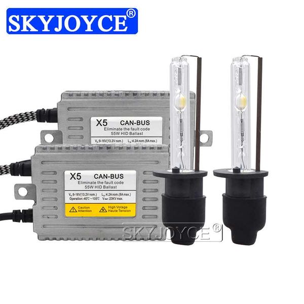 

skyjoyce 12v 55w dlt x5b canbus ballast kit xenon h7 h1 h3 h11 hb3 hb4 d2h cnlight straight bulb error hid xenon headlight