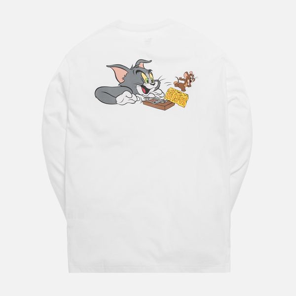

fashion- x tom & jerry ls cheese tee long sleeve sweatshirt cat and mouse cartoon spring autumn pullover sweater street t-shirt hfymwy242, Black