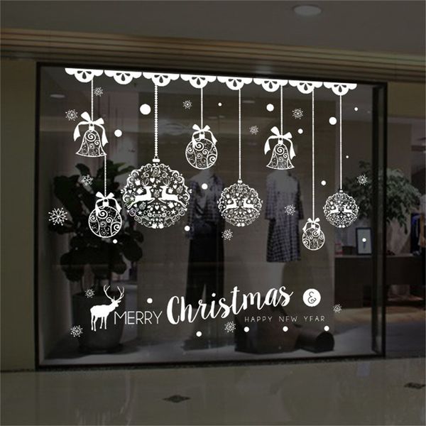 

window glass merry christmas household room wall sticker mural decor decal removable for xmas home decal