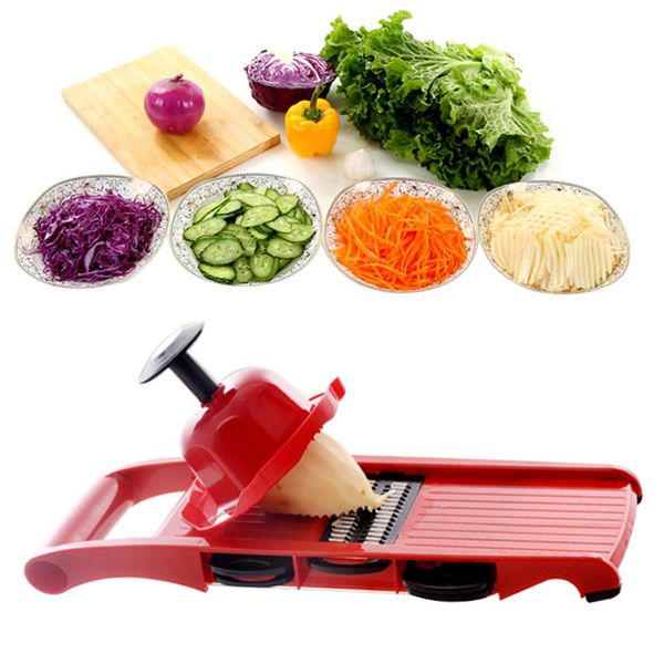 

mandoline slicer vegetable cutter with stainless steel blade manual potato peeler carrot cheese grater dicer kitchen tool