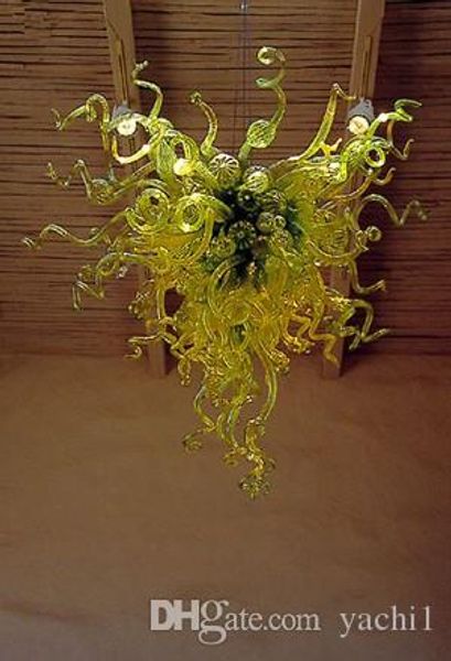 

modern crystal green blown glass chandeliers lightings with led bulbs art decoration custom made green murano glass pendant lamps for sale
