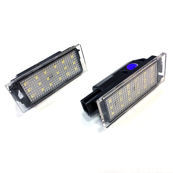 

1 pair car led number license plate light smd3528 for renault clio laguna 2 megane 3 twingo master vel satis