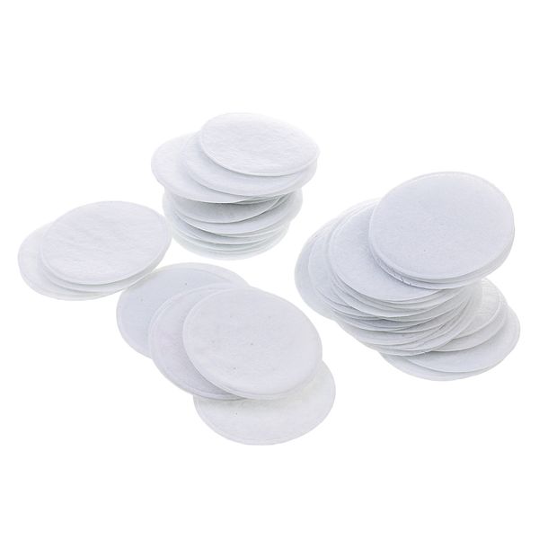 

100x 40mm padded felt round shape crafts diy appliques clothing gasket, Black