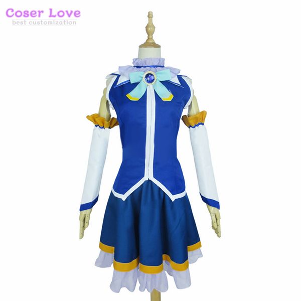 

konosuba god's blessing on this wonderful world aqua akua cosplay costume carnaval halloween christmas party costume (no wig, Black