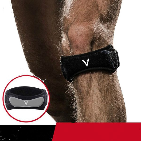 

tibia with men and women running fitness meniscus protective sports knee protectors joint protection, Black;gray