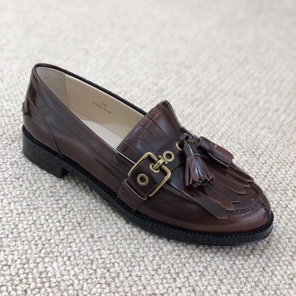 

potato silk women's shoes leather flat tassel peas shoes british retro ladies casual shoes casual fashion comfortable breathable trend