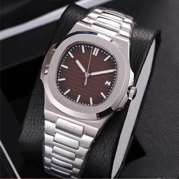 

2019 seller fashion brand day date watch full yellow gold timeless luxury watches automatic watches men sapphire glass men's dress wris, Slivery;brown