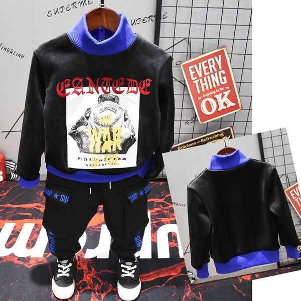 

бе пђнк childrenswear 2019 зима новй ил двђоѬонний баѬане hoodie d1227 двђлойне б, Black