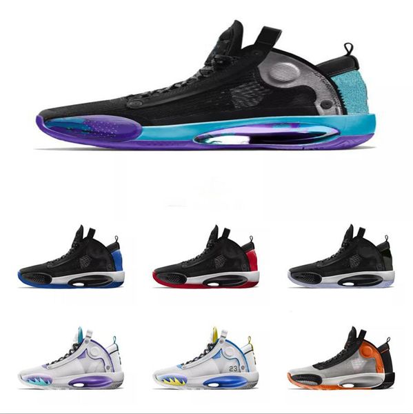 

mens xxxiv 34 space jam royal unc grape laney aqua shattered backboard eclipse bred void blue basketball shoes 34s zion williamson sneakers