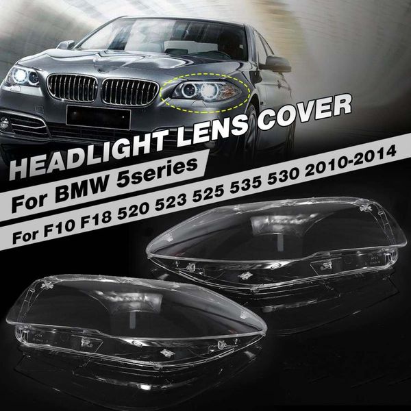 

car headlight headlamp clear lens auto shell cover fits for 5 series f10 f18 520 523 525 535 530 2010 2011 2012 2013 2014