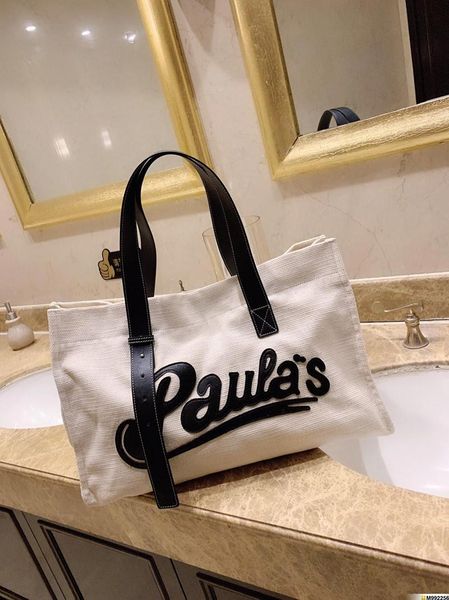 

designer-handbags canvas material shopping bags loeve famous brand women fashion totes shopping purse bag