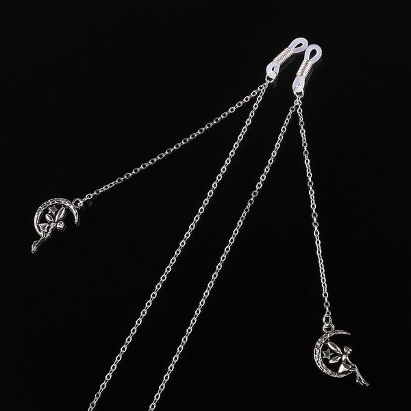 

ygz99 anti-slip fashionable metal rope accessory silver moon angel chain accessories anti-slip fashionable metal rope pendant accessory glas